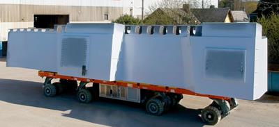 Den selbst angetriebenen modularen Transporter Eco1000 gibt es jetzt in 2.990 mm Breite