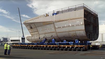 La serie MSPE di moduli semoventi offre una notevole portata di 70 tonnellate per linea d'assi.