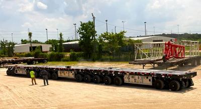 The US company opts for two 4-axle and two 6-axle modules to transport different industrial and crane parts.