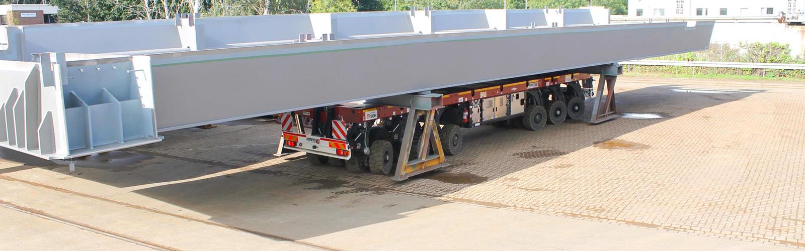Cuando se trata de manejar los movimientos en planta de sus enormes elementos de puente, la empresa alemana SEH Engineering GmbH confía en su nuevo Eco1000.