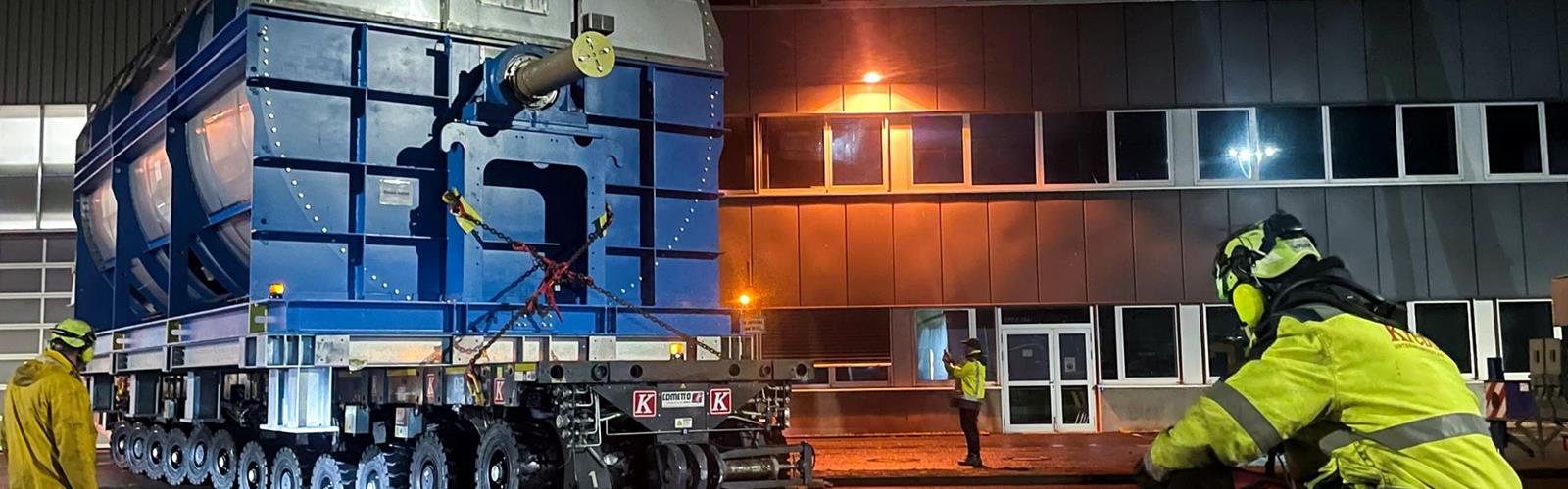 La organización del transporte de un acondicionador buscó a la empresa Krebs Korrosionsschutz de Rostock en la búsqueda de soluciones creativas.