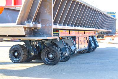 Cometto was able to provide a 4-axle Eco1000 self-propelled vehicle with a payload of 170 tons thanks to its stock offer.