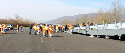 Posa in opera del ponte ASTRA Bridge