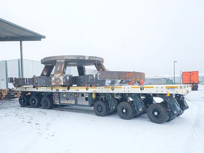 Transportes sin grúa en Herrenknecht gracias a un Eco1000 de Cometto