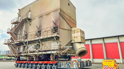 Cometto SPMT schultert 243 Tonnen schweren Elektrofilter