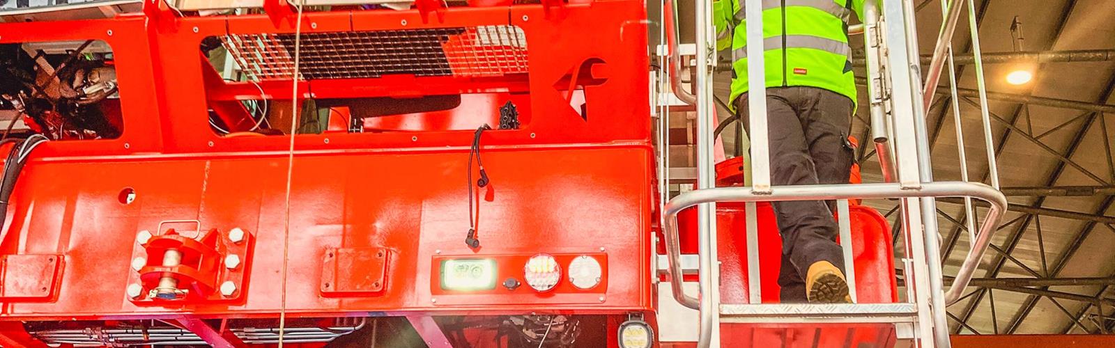 Nouveau véhicule transporteur de bobines MTH 45 pour la société Schultze Steel Service
