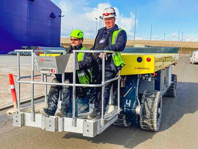 Underway on one of Europe’s biggest building sites