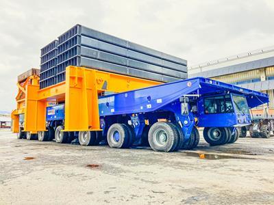 Rauma Marine Constructions operates at the Seaside Industry Park in Rauma where their new shipyard transporter by Cometto, SYT,  will master shortly its first jobs.