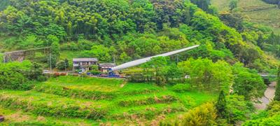 Misión de elevadores de palas por los bosques de Japón