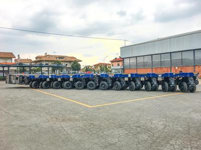 18 axle lines Cometto SPMT to South Korea