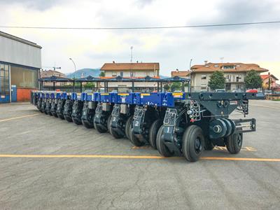 Líneas de 18 ejes Cometto SPMT a Corea del Sur