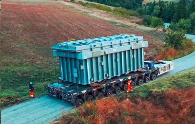 Un transformateur de 340 tonnes à travers l'Italie