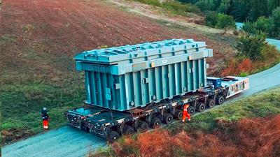 Un trasformatore da 340 tonnellate in giro per l'Italia