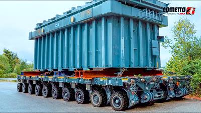 A 340 tons transformer through Italy