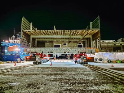 Развертывание SPMT Cometto при температуре минус 18 градусов