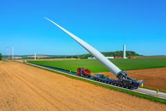 Премьера лопастей ветряных турбин во Франции