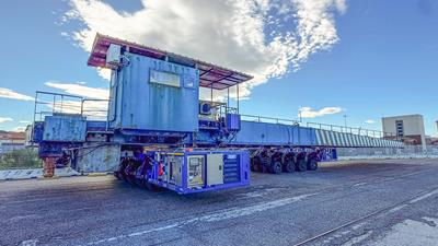 Combinaison SPMT spécifique pour un pont en fer