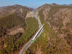 Transport fluide de pales en Corée