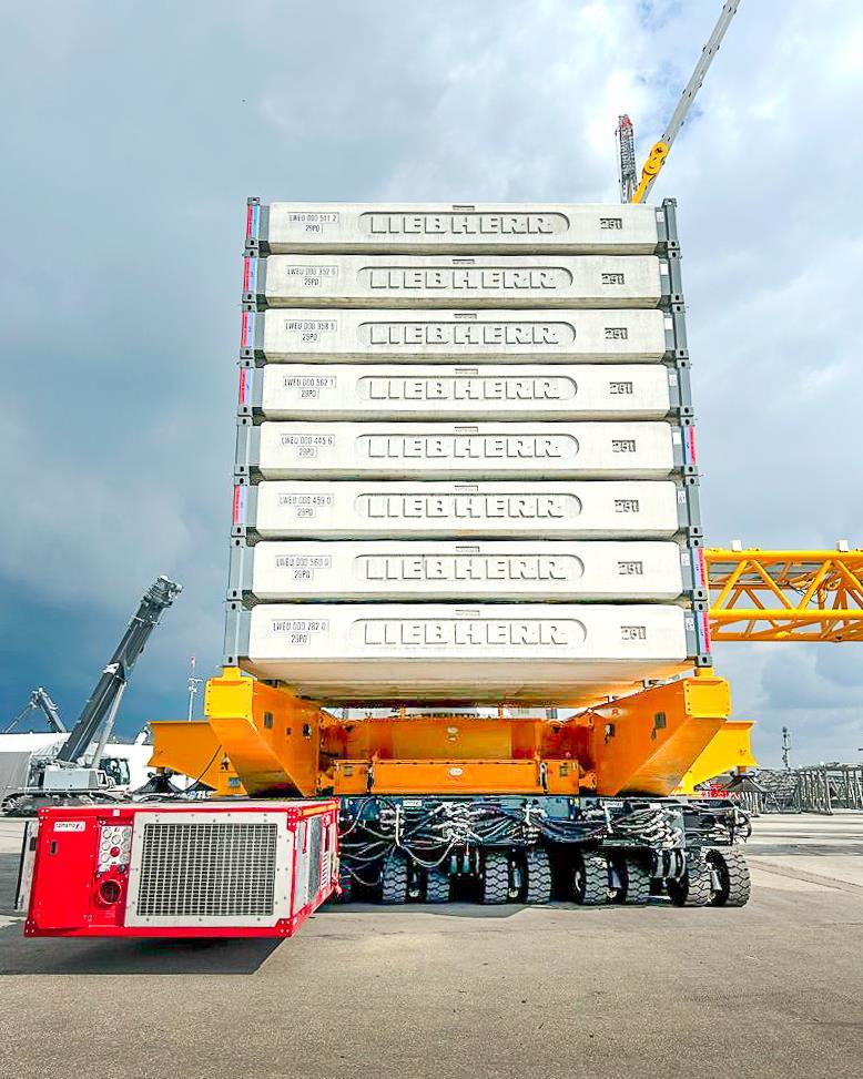 Cometto MSPE with Liebherr Crawler Crane - The Proven Mobile Ballast Wagon Solution