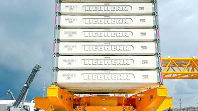 Cometto MSPE with Liebherr Crawler Crane - The Proven Mobile Ballast Wagon Solution