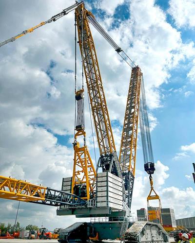 Cometto MSPE with Liebherr Crawler Crane - The Proven Mobile Ballast Wagon Solution
