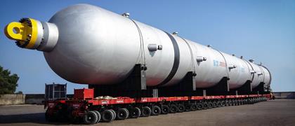 Record pressure vessels moved on Cometto MSPE