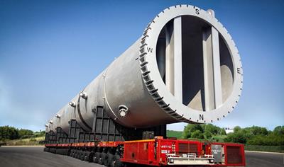 Record pressure vessels moved on Cometto MSPE