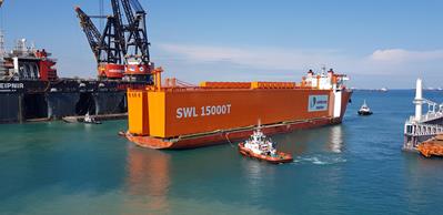 15,000t! The world’s largest project ever done on self-propelled trailers by Cometto SPMT!