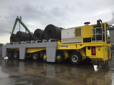 Industrial elevating transporters designed for steel mill applications at Kilic in Turkey