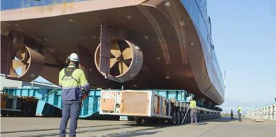 Australian Naval Infrastructure con la potencia del SPMT EVO3